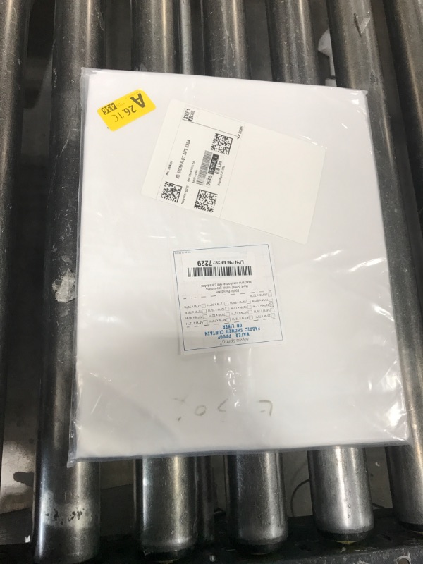 Photo 1 of ALYVIA SPRING Waterproof Fabric Shower Curtain Liner with 3 Magnets - Soft Hotel Quality Cloth Shower Liner, Light-Weight & Machine Washable - Standard Size 72x72, White