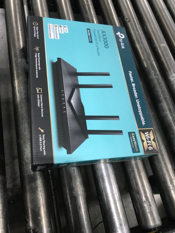 Photo 1 of TP-Link Dual-Band AX3000 Wi-Fi 6 Router Archer AX55 | Wireless Gigabit Internet Router for Home | EasyMesh Compatible | VPN Clients & Server | HomeShield, OFDMA, MU-MIMO | USB 3.0 | Secure by Design