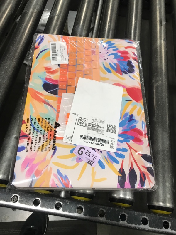 Photo 1 of Mektron Case for MacBook Pro 16 Inch A2141 Cover 2019 Release 16" with Liquid Retina Display/Touch ID, Plastic Hard Shell with Keyboard Skin & Screen Protector & Dust Plug, Abstract Botanical