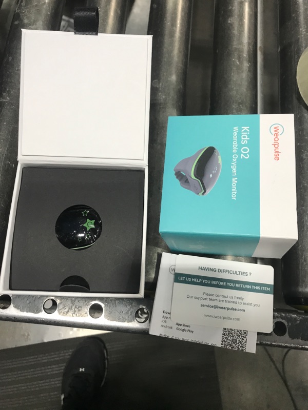 Photo 1 of Wearpulse Children Pulse Oximeter KidsO2 Ring, Continuous Kids O2 Sat Monitor Finger for Oxygen with Audible Reminder, Rechargeable Pulse Ox Tracking Child's Blood Oxygen Saturation & Pulse Rate for 3~10 Years Old Kids, with App & PC Chart Report