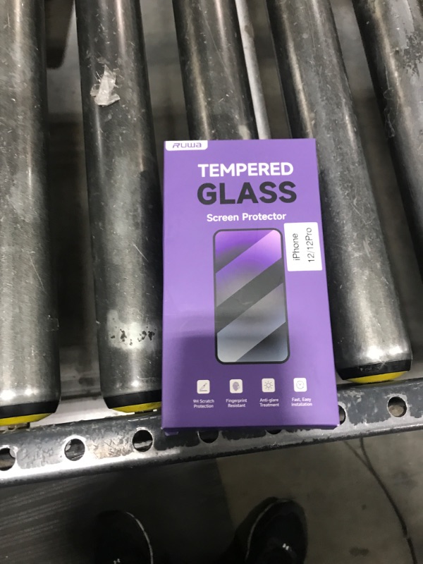 Photo 1 of ruwa Screen Protector for iPhone 12/12 Pro [6.1 Inch] [3-Pack] Tempered Glass Film with Easy Installation Frame, Ultra HD, 9H Hardness, Scratch Resistant, Full Coverage, Case Friendly