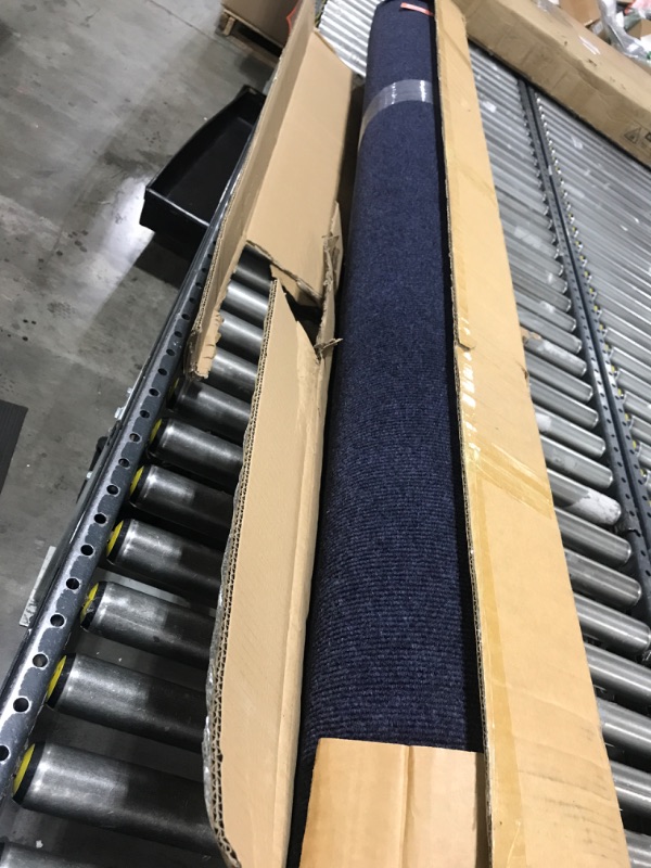 Photo 1 of Happybuy Deep Blue Marine Carpet 6 ft x 23 ft Marine Carpeting Marine Grade Carpet for Boats with Waterproof Back Outdoor Rug for Patio Porch Deck Garage Outdoor Area Rug Runner Non-Slide Porch Rug