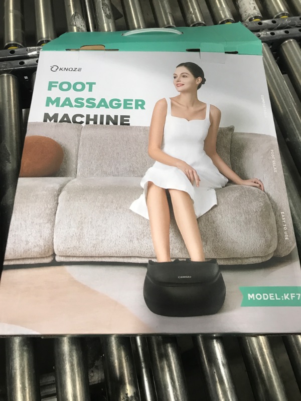 Photo 1 of KNQZE Foot Massager Machine with Heat, Shiatsu Deep Kneading Foot Massager with Remote, Compression, Multi-Massage Modes, Auto-Off Timers, Gifts for Women Men, FSA or HSA Eligible