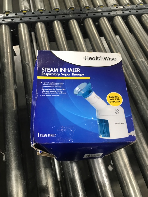 Photo 1 of HealthWise Steam Inhaler Respiratory Vapor Therapy | Sinus Pressure, Congestion, Colds & Cough Relief | Facial Steamer, Steam Inhaler, FSA Eligible, Vaporizer or Vocal Steamer | Mask for Cleansing