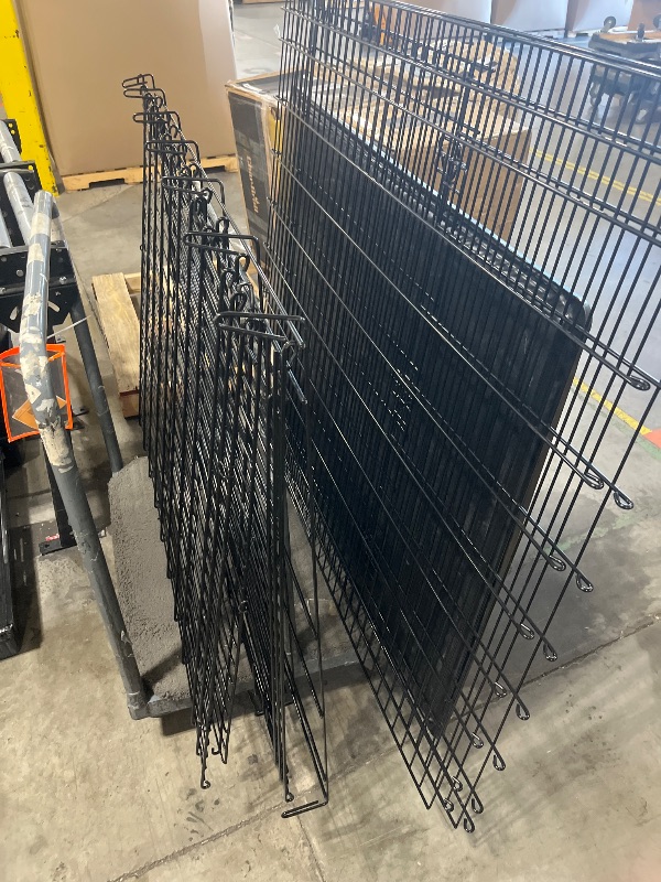 Photo 1 of Midwest Homes for Pets Ginormous Double Door 54-Inch Dog Crate for XXL Dogs Breeds; Great Dane, Mastiff, St. Bernard, Drop Pin Assembly Requires Two People; Divider Panel Not Included; Black: SL54DD