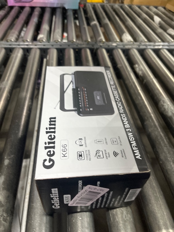Photo 1 of Gelielim Cassette Tape Player Bluetooth Boombox, Cassette Player AM/FM/SW Radio Stereo, Tape Player/Recorder with 8W Speaker and Earphone Jack, USB/TF Card Player, AC Powered or Battery Operated