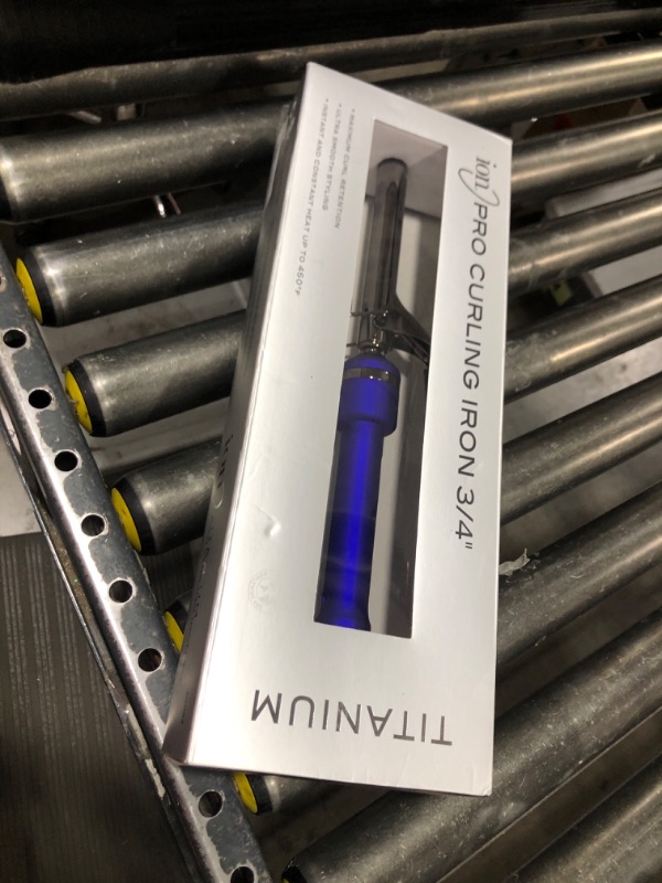 Photo 1 of ion Titanium Pro Curling Iron, 3/4 Inch, Heats up to 450°F, Maximum Curl Retention, Dual Voltage