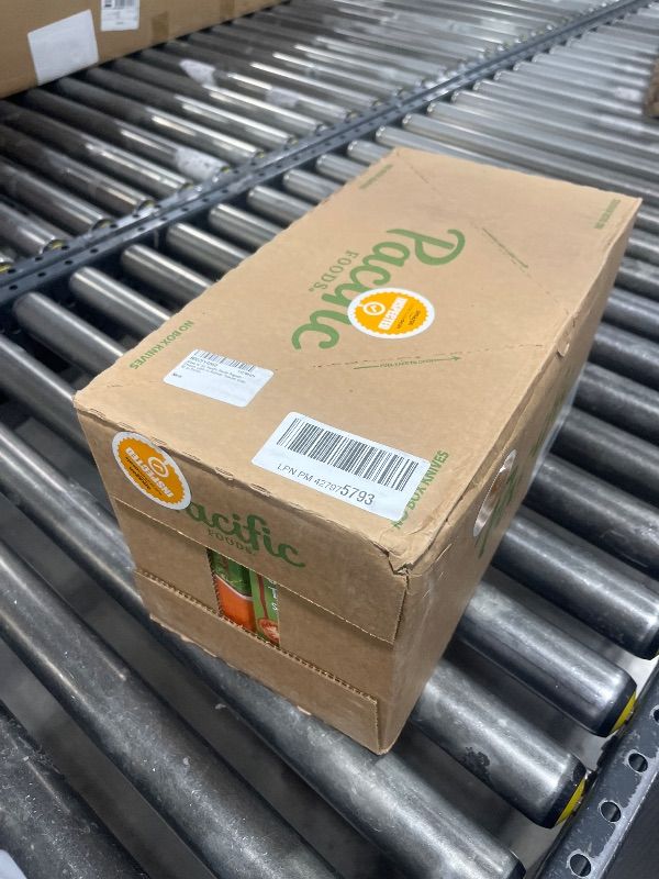 Photo 1 of Pacific Foods Organic Creamy Light in Sodium Tomato Soup, 32 oz Carton (Case of 12) --- EXP. 09-27-2025