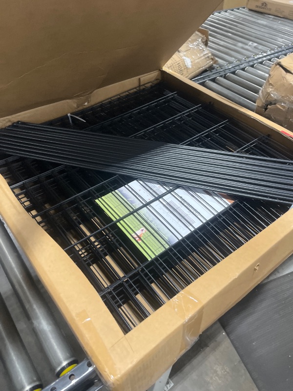 Photo 1 of Land Guard 20-Panels No Dig Decorative Fence 30 in(H) x 50 ft(L), Tall Garden Fence Animal Barrier, Removable Fence for Garden, Rustproof Metal Animal Barrier Ground Stakes Fencing