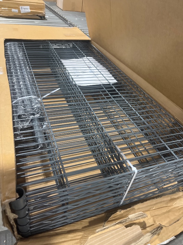Photo 1 of Land Guard 5 Tier Storage Racks and Shelving - 48" L x 20" W x 72" H Heavy Steel Material Pantry Shelves - Each Unit Loads 350 Pounds Wire Shelf, Suitable for Warehouses, Closets, Kitchens…