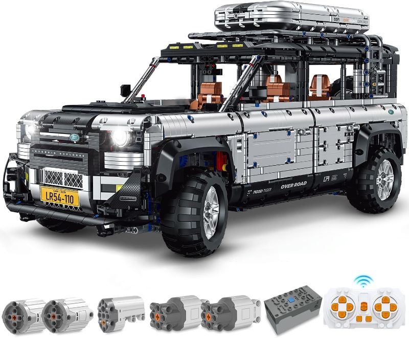 Photo 1 of BAV Plated Off-Road Pickup Truck 1:8 MOC Technic Building Set with Electric Chassis Lift, Adult Collectible Model Car Kit for Adults and Teenagers (5268 Pieces) - Dynamic Version
