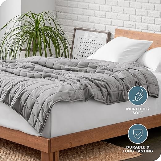 Photo 1 of 20Ib Bare Home Weighted Blanket for Adults 
