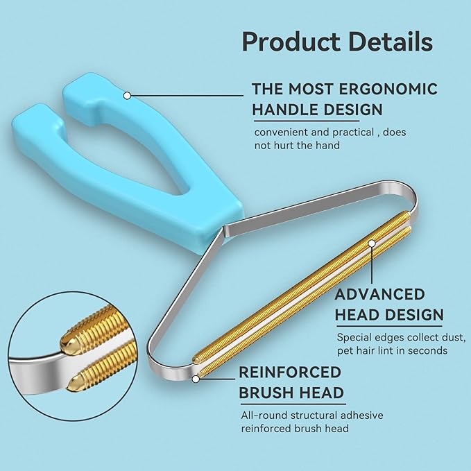 Photo 1 of Pet Hair Remover, Dog Cat Hair Remover,Lint Remover,Carpet Rake for Pet Hair Removal,Carpet Rake,Lint Brush,Lint Shaver for Carpets, Car Mat,Couch,Pet Bed,Furniture & Rug
Brand: SOCCSO