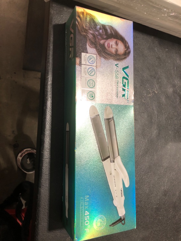 Photo 1 of VGR Dual Voltage(100~250V) Travel Curling Iron with European Plug Adapter for International Travel, Europe Travel Essentials for Women, European Travel Must Haves