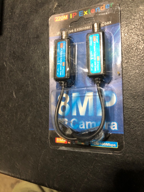 Photo 1 of Coaxial Transmitter & Receiver - Ethernet Over Coax, 1Pair 10/100Mbps, Passive IP Network Extender for IP NVR Camera