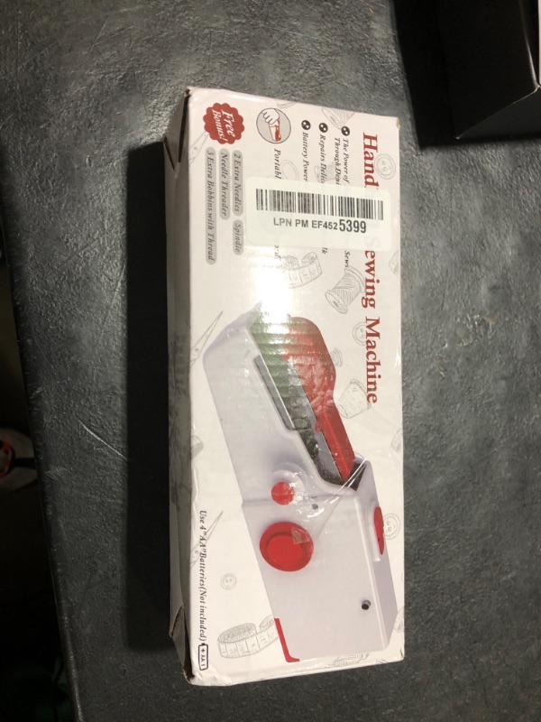 Photo 1 of Handheld Sewing Machine, Quick Sew Mini Portable Electric Sewing Machine, Easy To Use For Beginners Adults Sewing Clothes, Family Travel, DIY