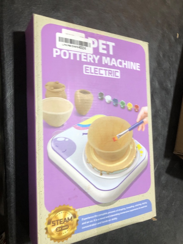 Photo 1 of weirtoya Pottery Wheel for Kids -Arts & Crafts Painting Set for Ages 6-12?Pottery Studio Kit with 4 Pack Air-Dry Clay?Art Supplies for Kids Toys Girls Birthday Gift for 6 7 8 9 10 11 12+(Purple)