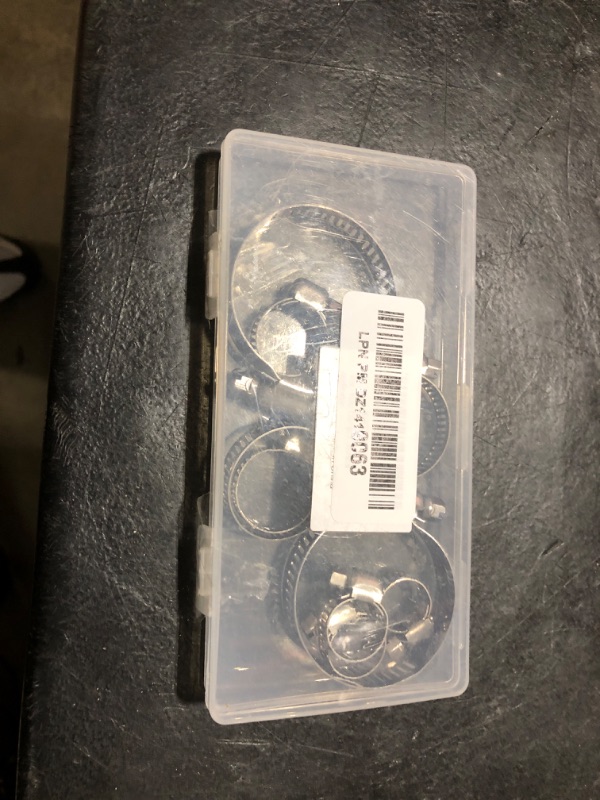 Photo 1 of Hose Clamp, 10 Pack 304 Stainless Steel Adjustable 6-51mm Range Worm Gear Hose Clamp, Fuel Pipe Clamps for Automobiles, Pipelines and Mechanical Application
