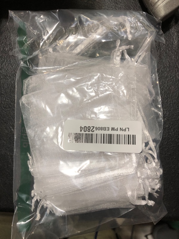 Photo 1 of BOEIAC Organza Bags, White Organza Bags, 50Pcs, Sheer Organza Bags 3 x 4 inch, Jewelry Gift Bags, Party Favor Bags with Drawstring, Mesh Gift Pouches Mini Candy Bags for Wedding Christmas Party