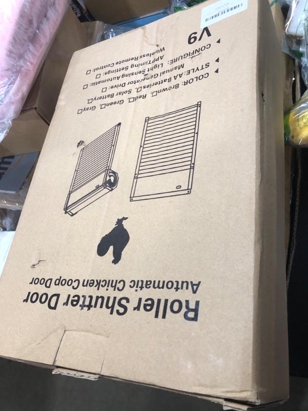 Photo 1 of Automatic-Chicken-Coop-Door-Solar-Powered Auto Chicken Door with Remote Light Sensor Mode Anti-Pinch Function (DarkRBC-001)