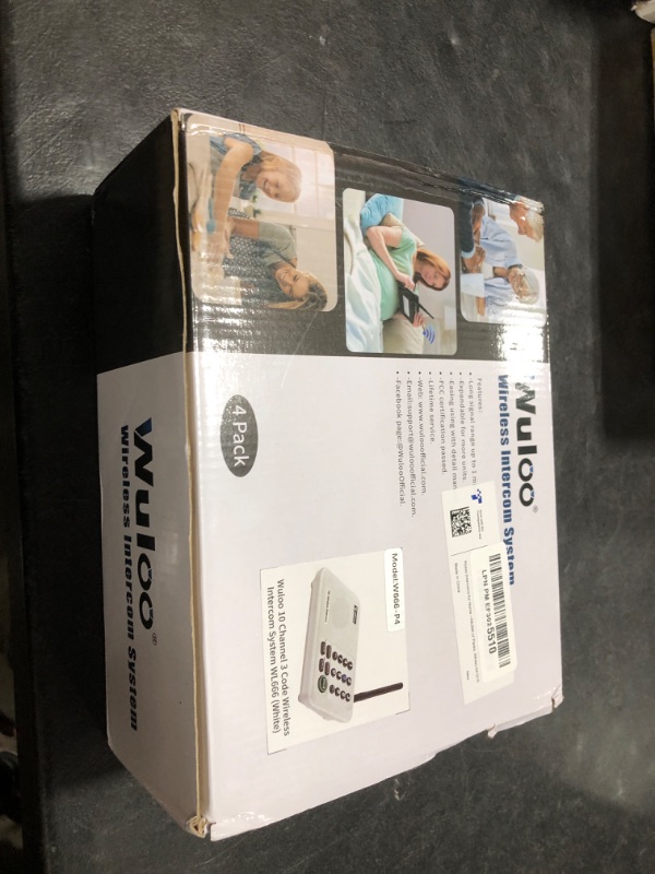 Photo 1 of Wuloo Intercoms Wireless for Home 5280 Feet Range 10 Channel 3 Code, Wireless Intercom System for Home House Business Office, Room to Room Intercom, Home Communication System (4 Units Set, White)