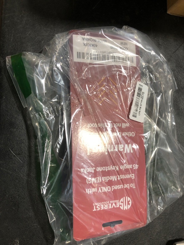 Photo 1 of Everest 45Term - 45° Angled Speed Termination Keystone Tool - Time Saver Network Punch Down Tool - To Be Used ONLY with Everest 45° Angled RJ45 Cat5e, Cat6a and Cat6 Keystone Jacks (B0BCHJPRY4)
