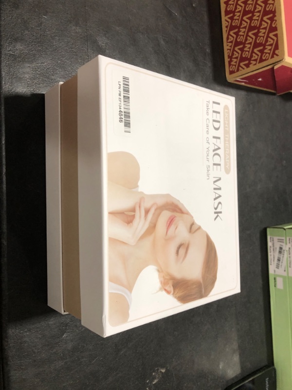 Photo 1 of SDKWDH Red Light Therapy for Face, Led Face Mask Light Therapy, 7-1 Colors LED Facial Skin Care Mask, Off White Off White