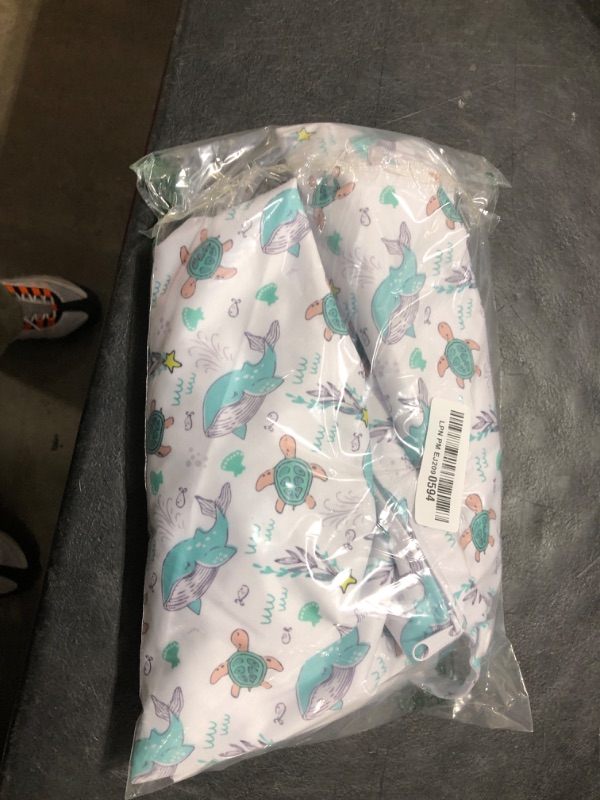 Photo 1 of babygoal Reusable Swim Diapers with Wet Bag 4 Pack - Adjustable & Washable Water Diapers for 8M-3T Toddler Swimming Lessons-Animal Design