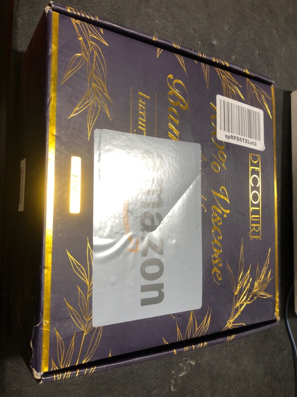 Photo 1 of DECOLURE 100% Viscose Derived from Bamboo Sheets King Size 4pcs - Ultra Soft & Luxuriously Cooling, 17" Deep Pocket, Double Stitching, Perfect for Hot Sleepers - King Bed Sheets (Midgrey)