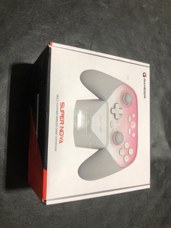 Photo 1 of GameSir Super Nova Wireless Gaming Controller for PC/Switch/Switch 2/iOS/Android, 1000Hz Polling Rate, Hall Effect Stick & Trigger, Rubberized Grips, RGB Lighting, 1000mAh - Pink