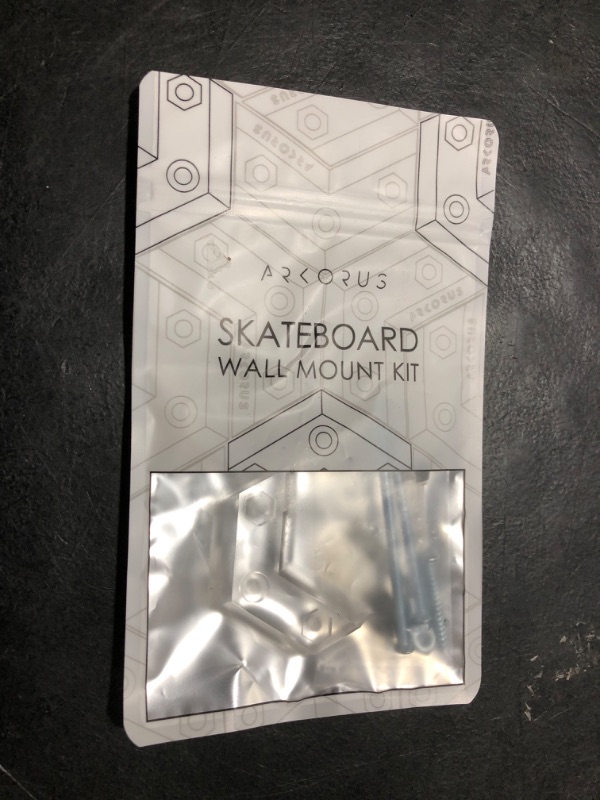 Photo 1 of Arkorus Skateboard Wall Mount - Premium Clear Skateboards Hanger, Vertical Skate Board Deck Display & Storage, Durable Acrylic Floating Rack to Securely Hold and Store Your Decks and Longboards