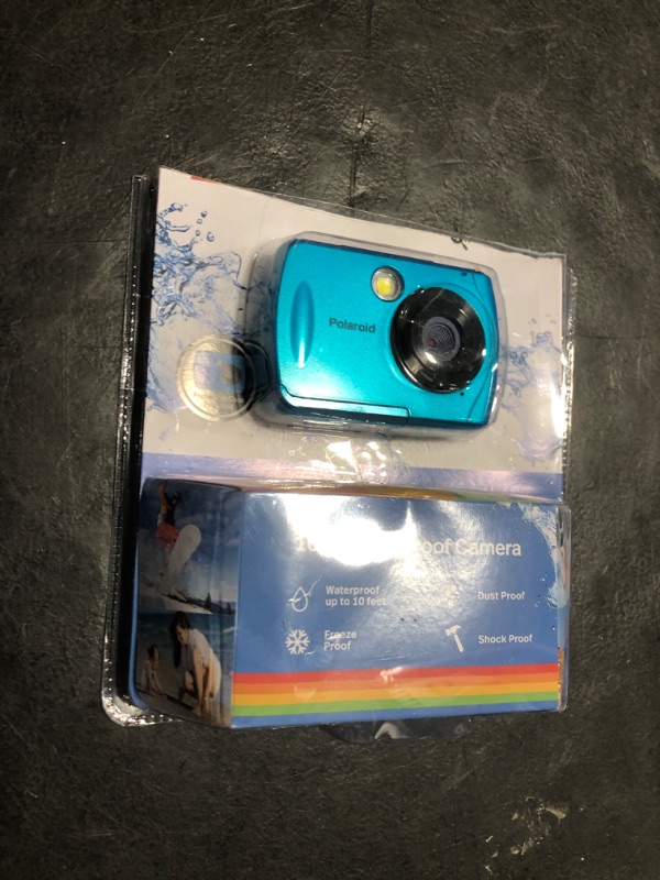 Photo 1 of Polaroid IS048 Waterproof Instant Sharing 16 MP Digital Portable Handheld Action Camera, Teal