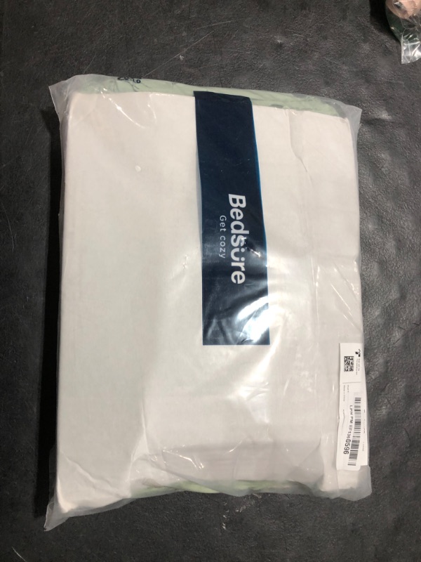 Photo 1 of Bedsure Full Size Bed Sheets, Cooling Sheets, Rayon Derived from Bamboo, Breathable & Soft, Deep Pocket Up to 16 Inches, Hotel Luxury Silky Bedding for Hot Sleepers, Sage Green