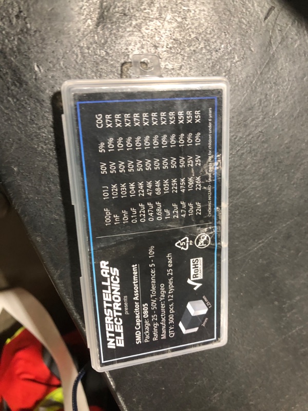 Photo 1 of 0805 SMD Capacitor Assortment X7R X5R, 100pf, 1nF, 10nF, 01uF, 0.22uF, 0.47uF, 0.68uF, 1uF, 2.2uF, 4.7uF, 10uF, 22uF, 25V - 50V, 300 pcs