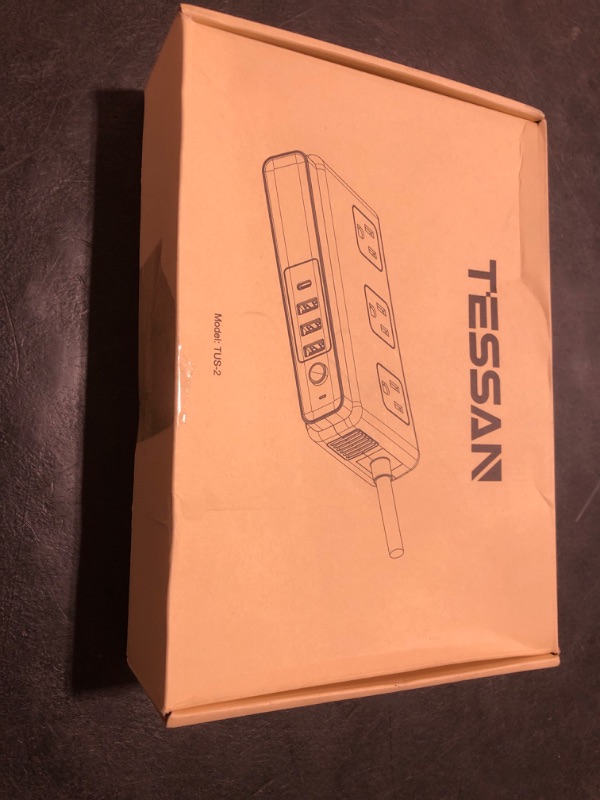 Photo 1 of TESSAN 220V to 110V Voltage Converter for Travel with 4 USB Ports (1 USB C), 3 AC Outlet and EU UK AU IT in ZA International Power Adapter, Step Down Transformer Outlet Converters White
