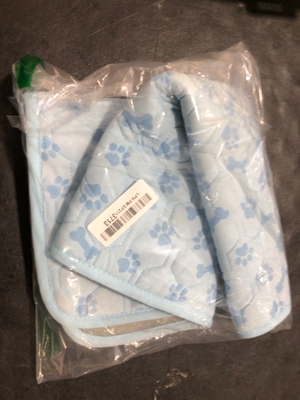 Photo 1 of YAOGEG Upgraded Dog Cooling Mat Blue Ice Silk Cooling Mat for Dogs Cats Indoor/Outdoor Self Sleeping Kennel Pad,Washable & Portable ?