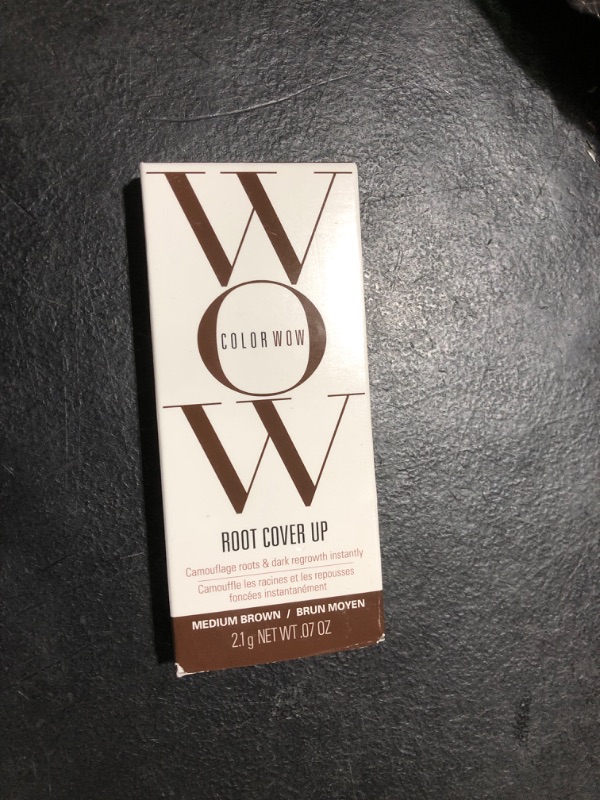 Photo 1 of COLOR WOW Root Cover Up, Medium Brown – Instant Grey Coverage and Temporary Touch-Up, Water and Sweat Resistant, No mess Award-Winning Formula