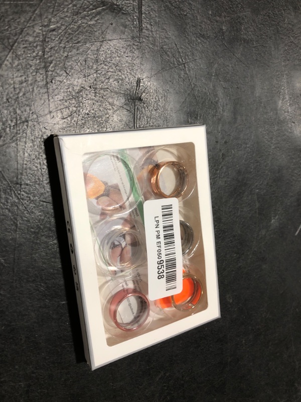 Photo 1 of Hexasider 5 Pack Ring Cover Compatible with Oura Ring Gen 4/Oura Ring Gen 3 Horizon/Heritage, Abrasion-Resistant TPU Case for Oura Ring Protector Accessories for Oura Size 8