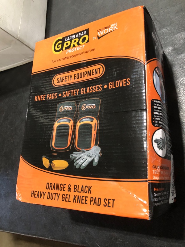 Photo 1 of CARIB GEAR PRO Knee Pads for Construction Work, Heavy Duty Anti-Slip Knee Pads for Gardening, Flooring and Cleaning Extra Gel and Cushion Support long kneeling Pads for Women and Men
