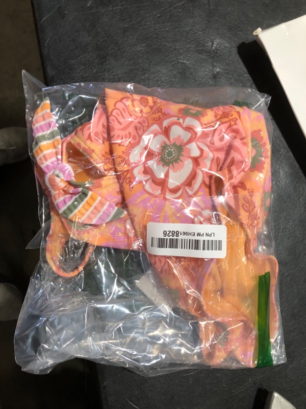Photo 1 of Roxy Girls' Standard One-Piece Swimsuit with UPF 50+ Sun Protection, Quick Drying Bathing Suit, Papaya Wildflower, 10