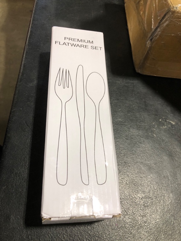 Photo 1 of 20 Pcs Black Silverware Set, Food-Grade Stainless Steel Flatware Set for 4, Square Cutlery Set, Mirror Polished Tableware Eating Utensils Set for Kitchen, Include Knife Fork Spoon Set,Dishwasher Safe
