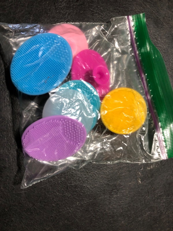 Photo 1 of Face Scrubber, 8 PCS Silicone Face Scrubber Exfoliator for Women, Face Cleansing Brush Blackhead Acne Pore Pad for Deep Cleaning Skin Care
