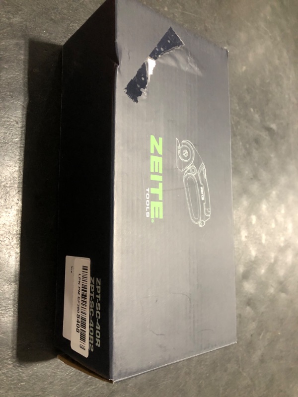 Photo 1 of ZEITE 4V Cordless Electric Scissors,Cardboard Cutter with 2 Blades,Storage Box,USB Charging Cable,Power Rotary Cutter,Max Cutting 1/4",for Cardboard Box,Thin Carpet & Plastic, Easy to Hold and Safe