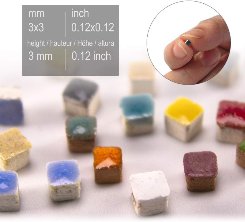 Photo 1 of Mini Mosaic 8mm Petal, 1000 Tesserae Multicolor, MXAL