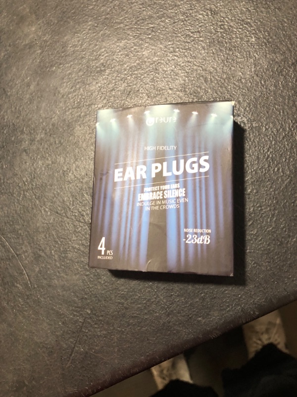 Photo 1 of Reure High Fidelity Concert Ear Plugs, Noise Cancelling Silicone Ear Plugs 2 Pairs Great for Concerts Loud Music, Musicians, Motorcycles, Airplanes, Raves, Hearing Protection -23 dB