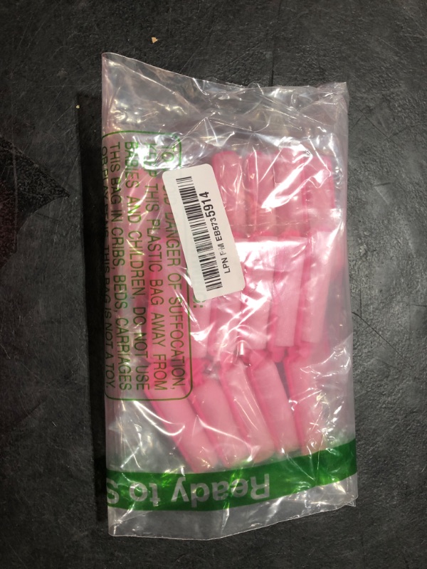 Photo 1 of Syhood 43 Pcs Foam Sponge Hair Rollers Women 0.59 Inch Soft Sleeping Curlers Flexible Sponge Curler Tool and Rat Tail Comb for Hair Styling Hairdressing Overnight Curl and Volume(Pink)