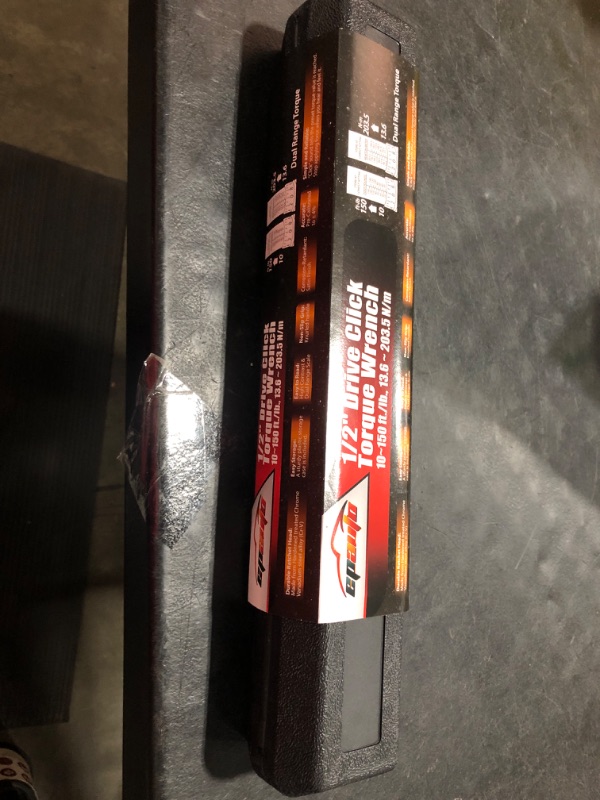 Photo 1 of EPAuto 1/2-inch Drive Click Torque Wrench, 10-150 ft/lb, 13.6-203.5 N/m