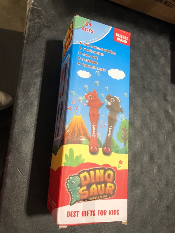 Photo 1 of Britik Bubble Wand Toys for 3 4 5 6 7 8 Years Old Boys: Bubbles Machine Bubble Blower for Toddlers 1-3 Outdoor Toys for Toddlers Age 1-3 Dinosaur Toy for Kids 3-5 Gift for 3-8 Years Old Boys, Blue