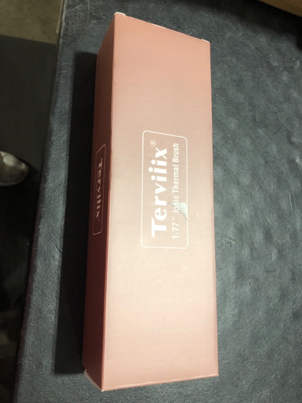 Photo 1 of Terviiix 1.77 Inch Thermal Brush, Double MCH Ceramic Hot Brush Tourmaline Ionic 2 in 1 Heated Hair Curling Wand, Digital Display 9 Temperatures Curling Iron Dual Voltage for Long Hair