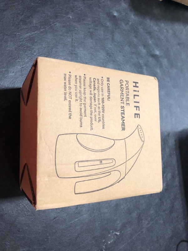 Photo 1 of HiLIFE Steamer for Clothes, Portable Handheld Design, 240ml Big Capacity, 700W, Strong Penetrating Steam, Removes Wrinkle, for Home, Office(ONLY FOR 120V)